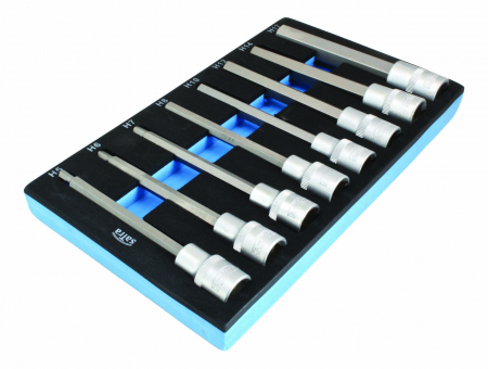 Dulapuri, Module, Cutii - S-H812S Tava unelte cu chei hexagonale 1/2″, 140 mm, 8 piese