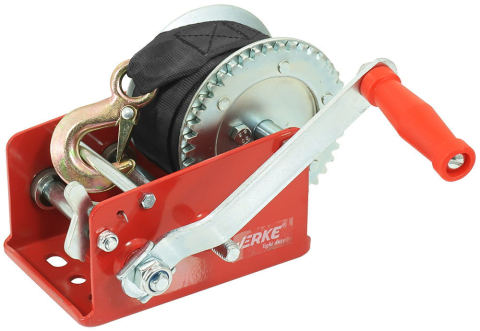 Scule Speciale pentru atelier - V87249 Troliu manual cu chinga – capacitate 1200 kg, lungime 10 m