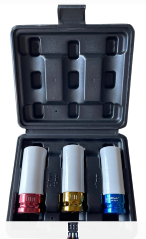 Chei/Tubulare/Biti - S605 - Trusa 3 chei tubulare, Tagred, pentru roti jante aluminiu, 17-19-21mm