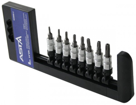 Chei/Tubulare/Biti - BIT SET-B 1/4 T Trusa biti torx T8-T40 1/4 8 piese