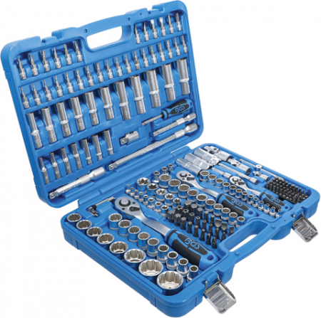 Trusa tubulare in 12 puncte, antrenare 1/4", 3/8", 1/2", 192 piese BGS 2286 [1]