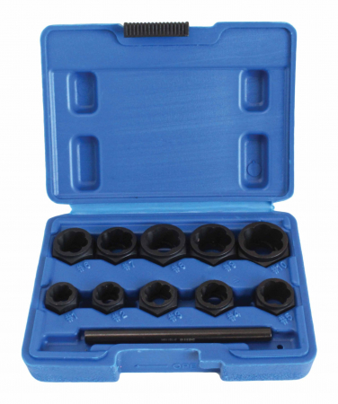 Extractoare suruburi - S-TSN11SH Truse tubulare pentru suruburi cu cap uzat/deteriorat 11 piese