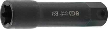 Tubulare - Tub. de impact,100 mm lng, E24, 22 mm, Hex. exterior BGS 5246-E24