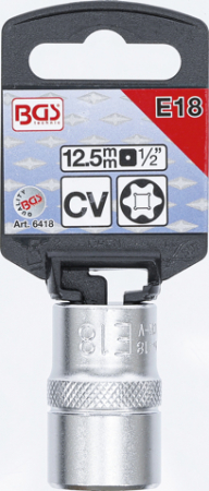 Cheie tubulara profil E, E18, antrenare 1/2'' BGS 6418 [2]