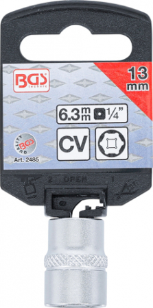 Tubulara hexagonala, actionare 1/4", 13 mm BGS 2485 [2]