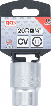 Tubulara hexagonala 19 mm, actionare 3/4” BGS 3419 [2]