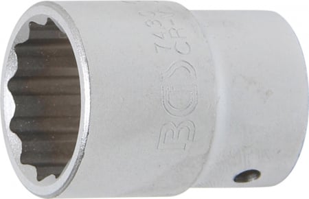 Tubulare - Cheie tubulara 30 mm, 12 puncte, actionare 3/4” BGS 7430