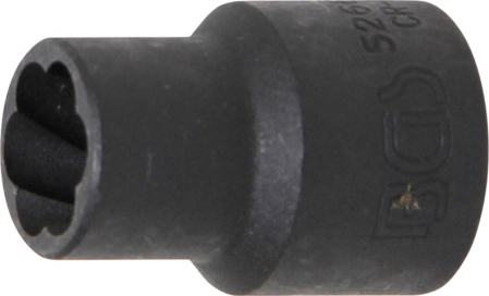 Extractoare suruburi - Tubulara speciala pentru suruburi deteriorate 12 mm, actionare 1/2” BGS 5266-12