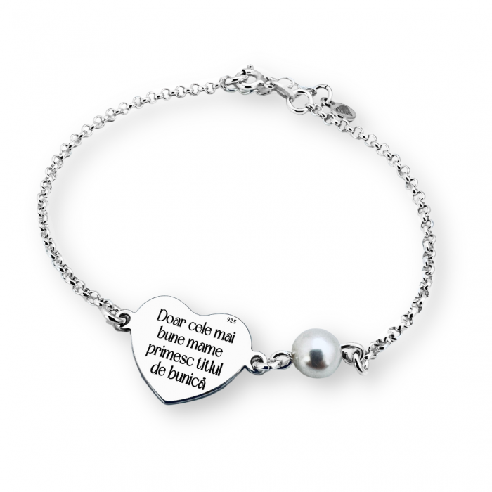 Bratara argint personalizata cadou Bunica [2]
