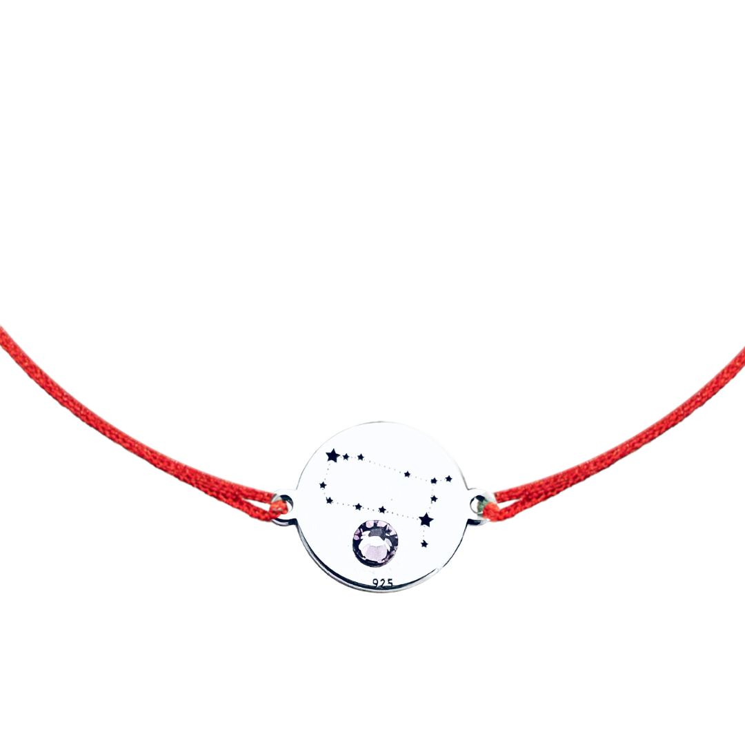 Bratara argint, personalizata snur reglabil Constelatii [5]