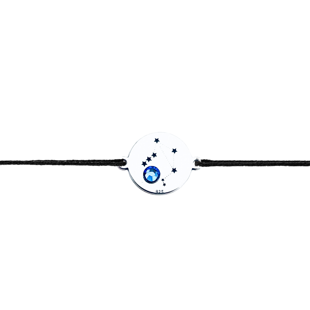 Bratara personalizata argint, snur reglabil Constelatii [3]