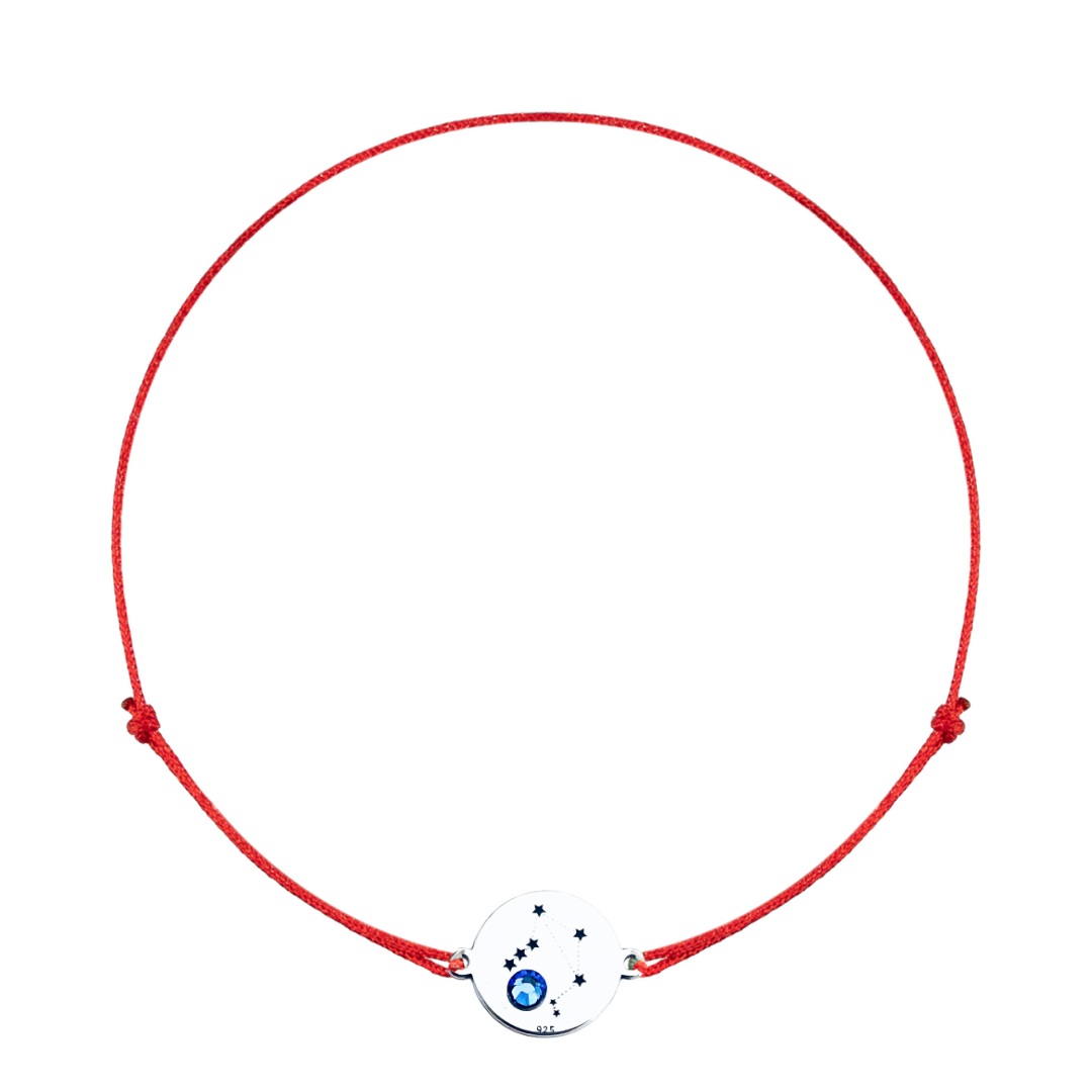 Bratara personalizata argint, snur reglabil Constelatii [7]