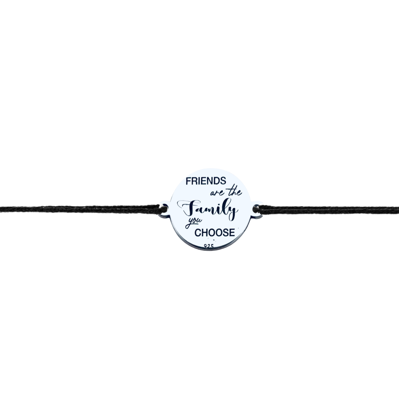 Bratara argint Friends Are the Family You Choose [7]