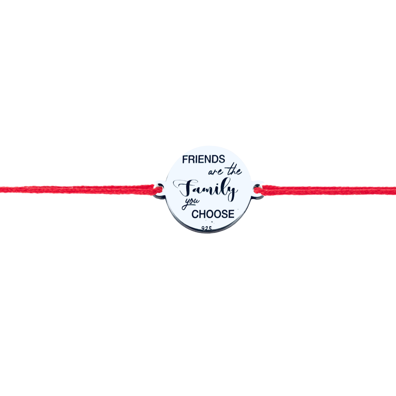 Bratara argint Friends Are the Family You Choose [6]