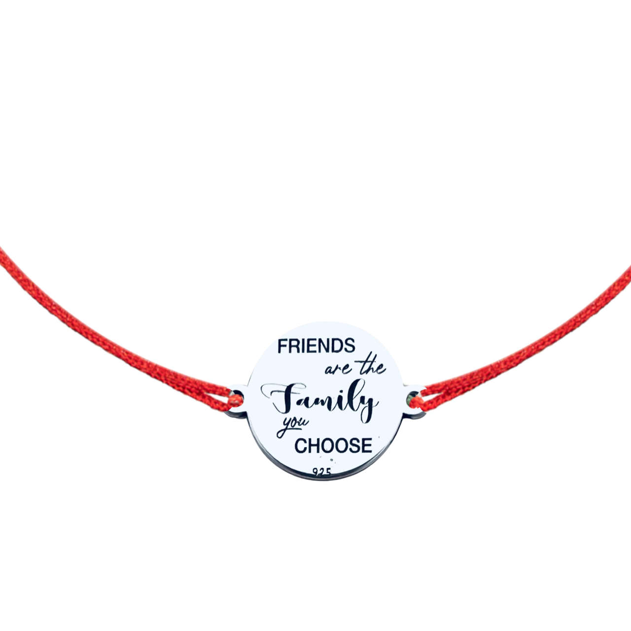 Bratara argint Friends Are the Family You Choose [3]