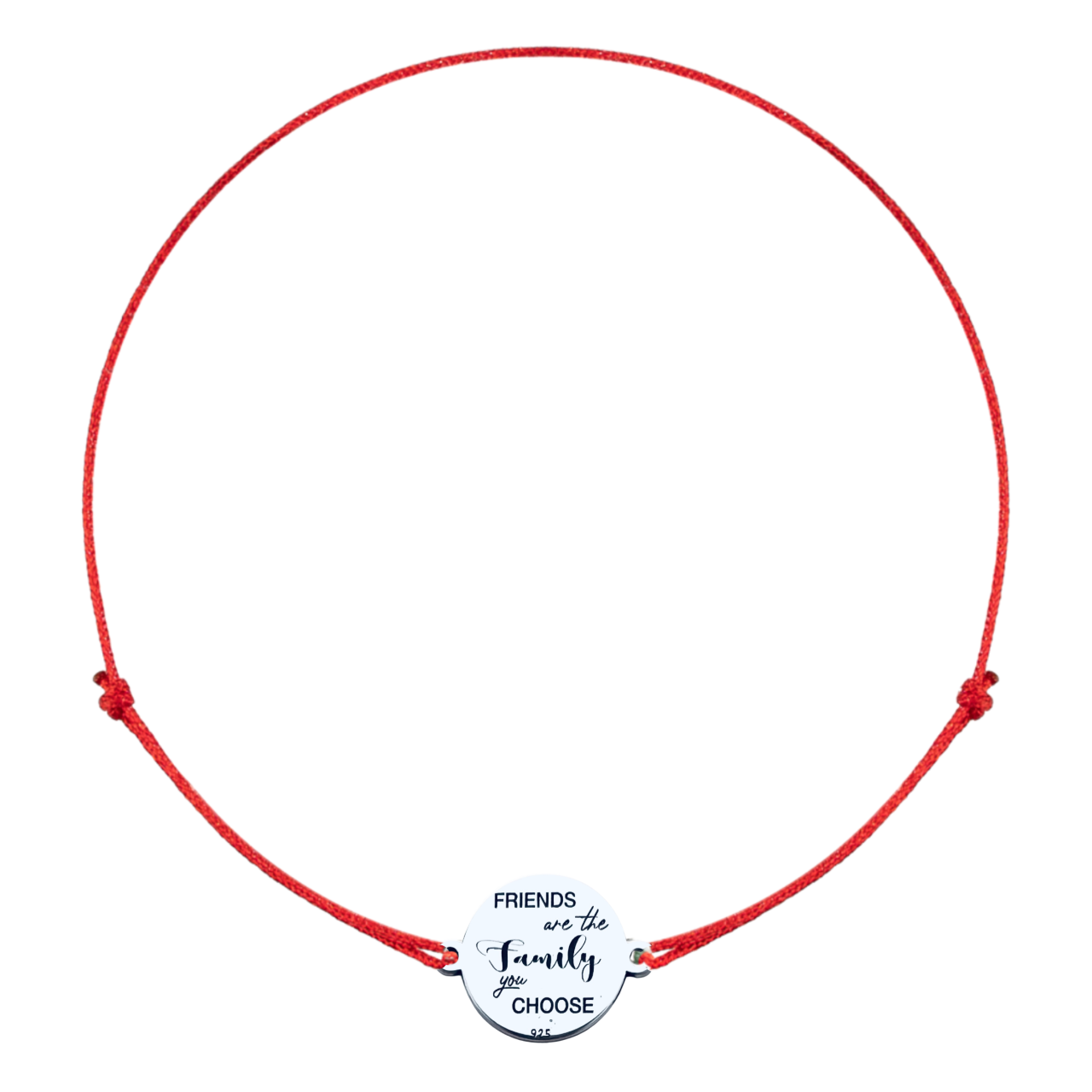 Bratara argint Friends Are the Family You Choose [2]