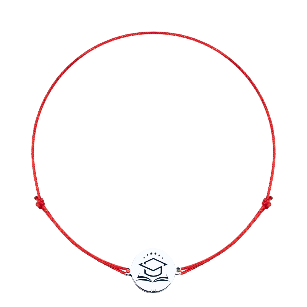 Brățară argint, personalizată șnur reglabil – Simbol toca [3]