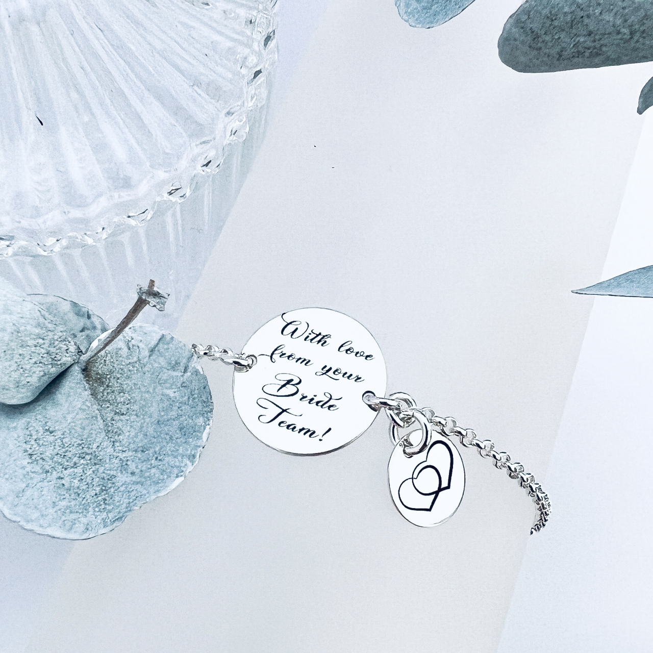 Caracteristici bratara personalizata argint, Bride Team - Cadou domnisoare de onoare [2]