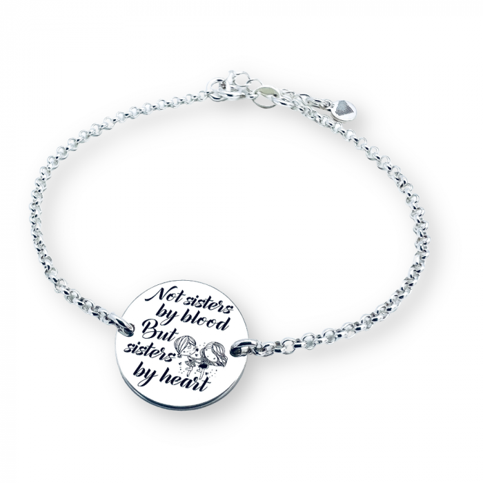 Bratara Sisters by Heart Personalizata din Argint [2]