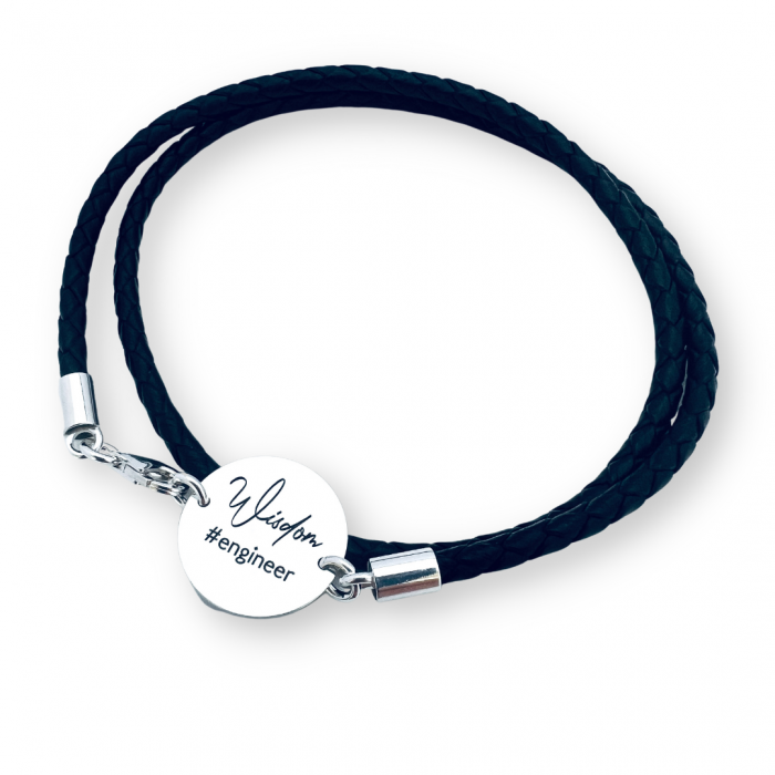 Bratara Personalizata Piele Barbati - Simbol Wisdom [3]