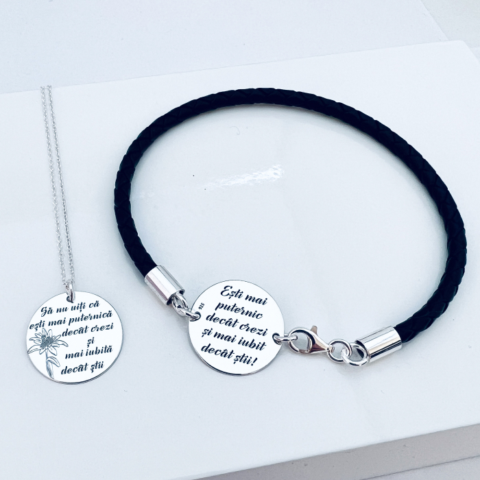 Bratara personalizata barbati Esti mai puternic decat crezi [2]