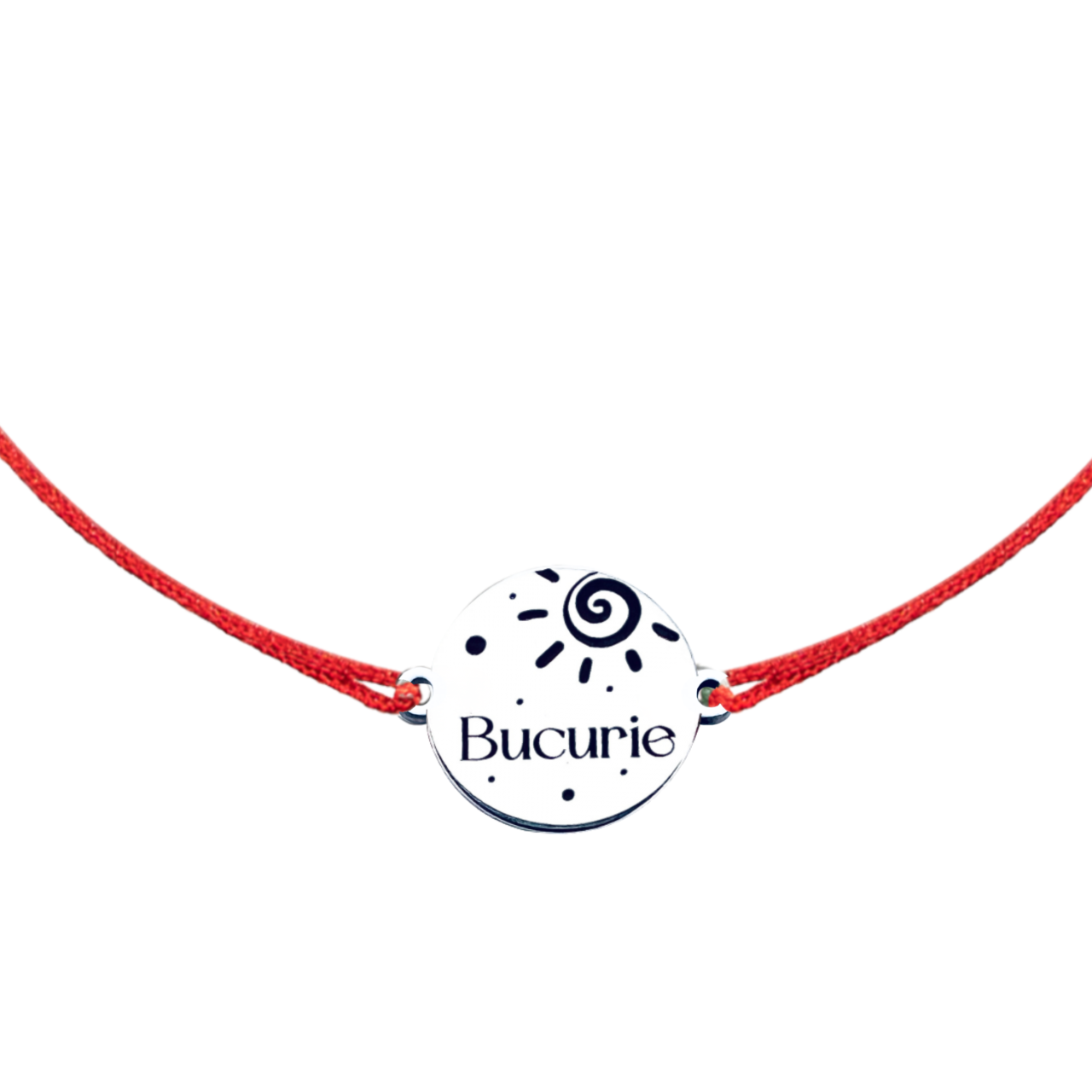 Bratara personalizata argint, snur reglabil Bucurie - Personally ME [2]