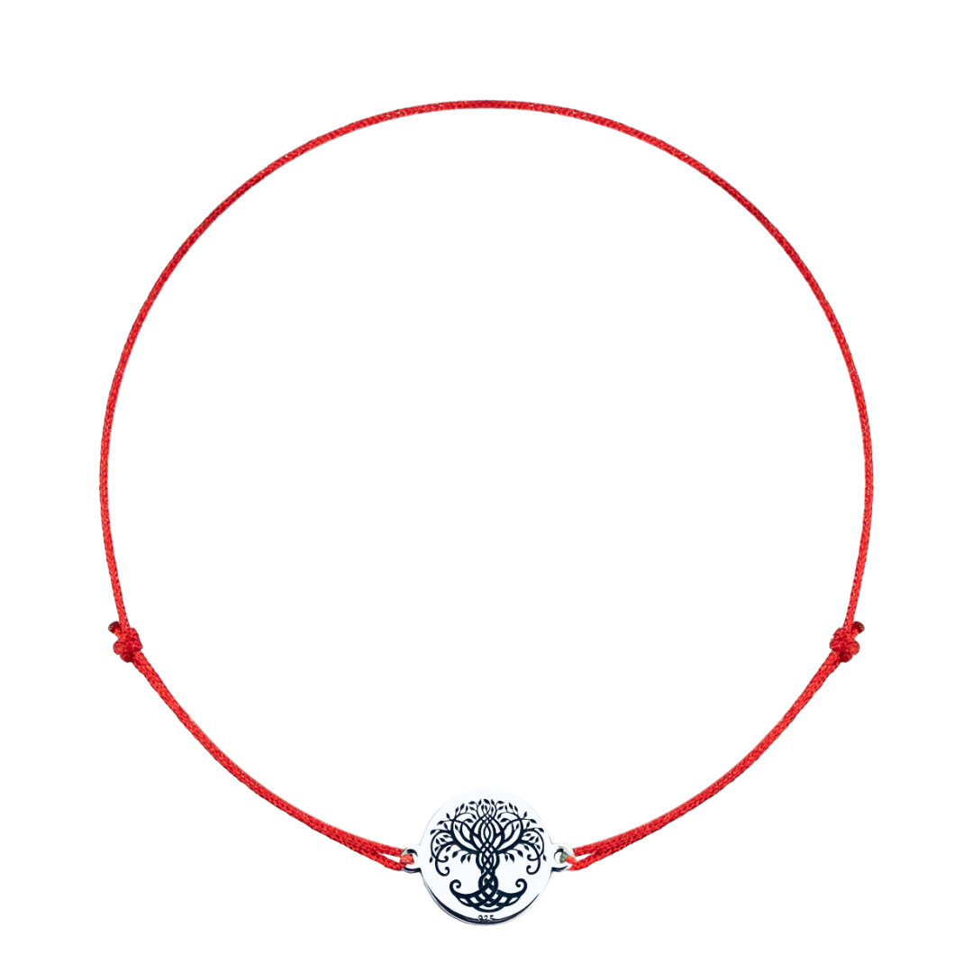 Bratara personalizata argint, snur reglabil Copacul Vietii [2]