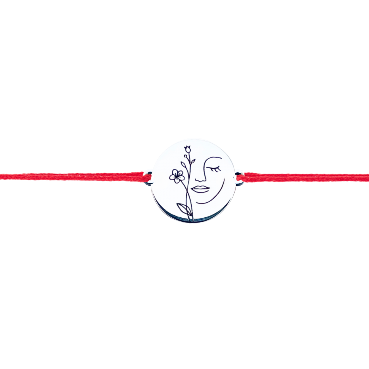 Bratara personalizata argint, snur reglabil Feminitate - Personally ME [3]