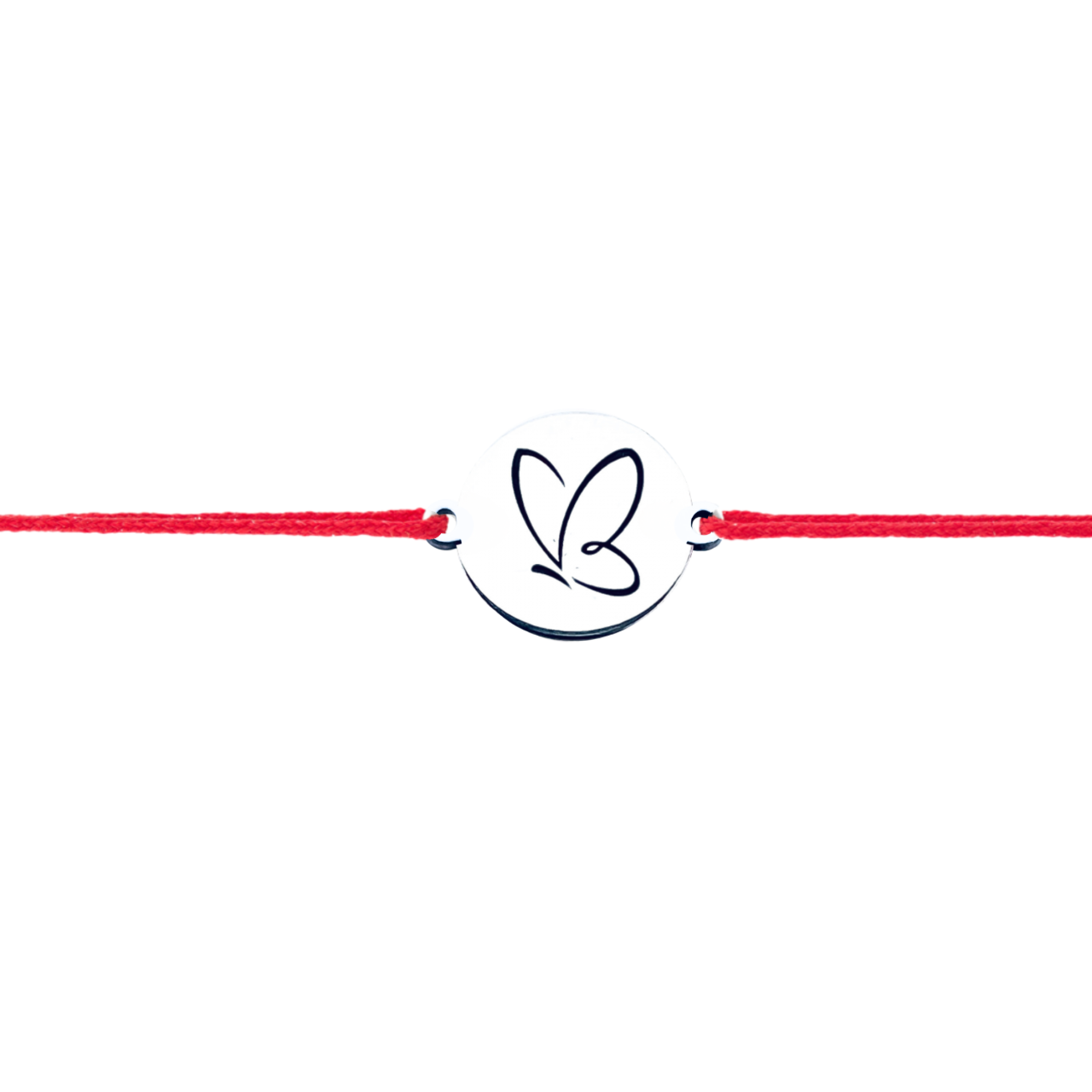 Bratara personalizata argint, snur reglabil Fluturas - Personally ME [3]