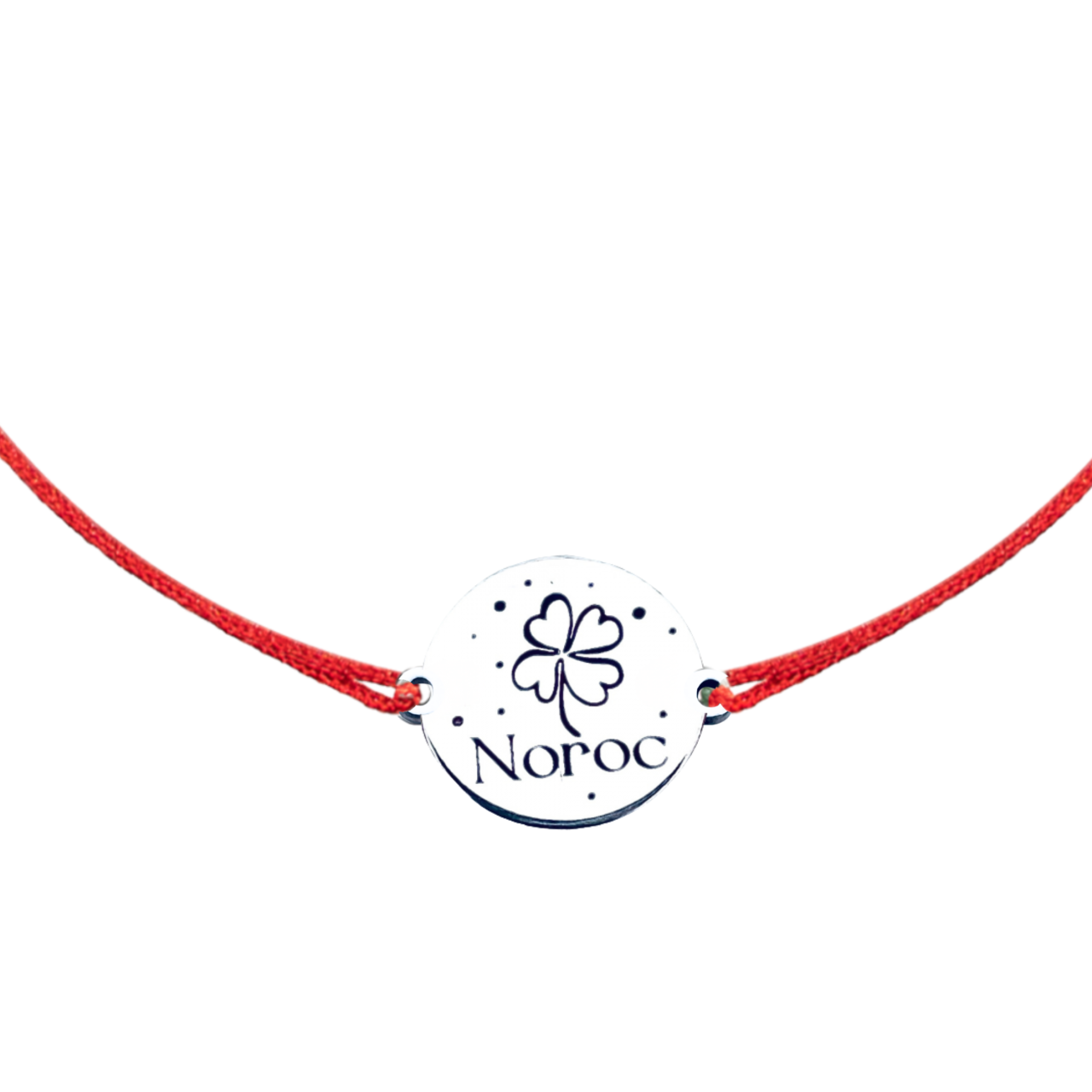 Bratara personalizata argint, snur reglabil Noroc - Personally ME [2]