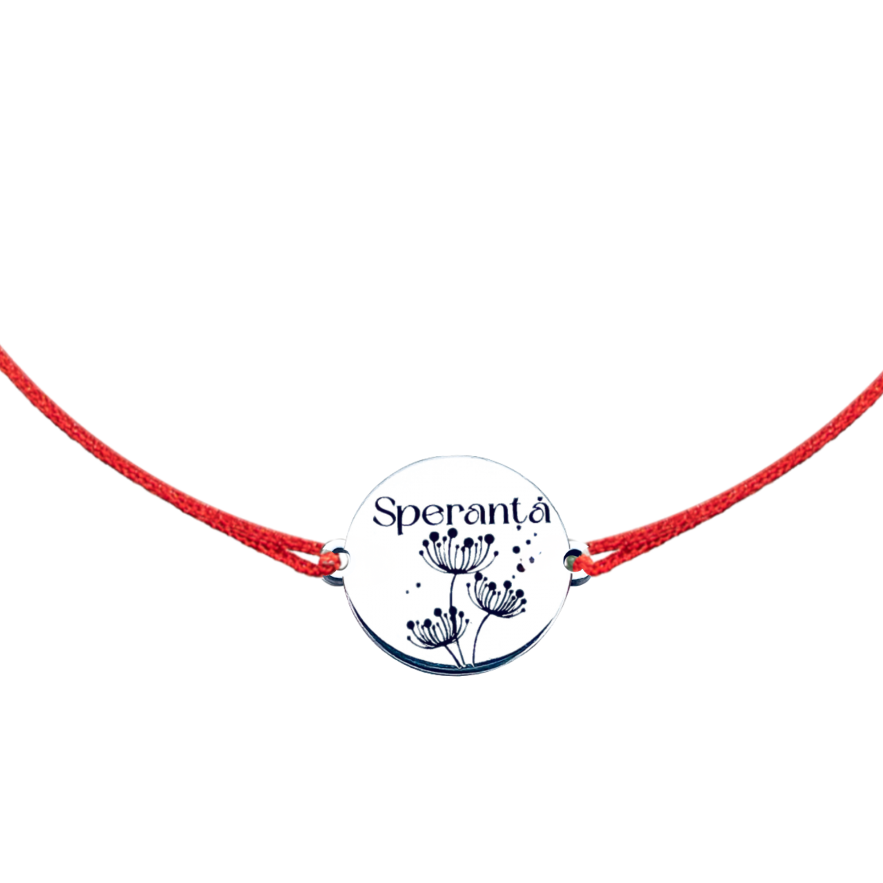 Bratara personalizata argint, snur reglabil Speranta - Personally ME [2]