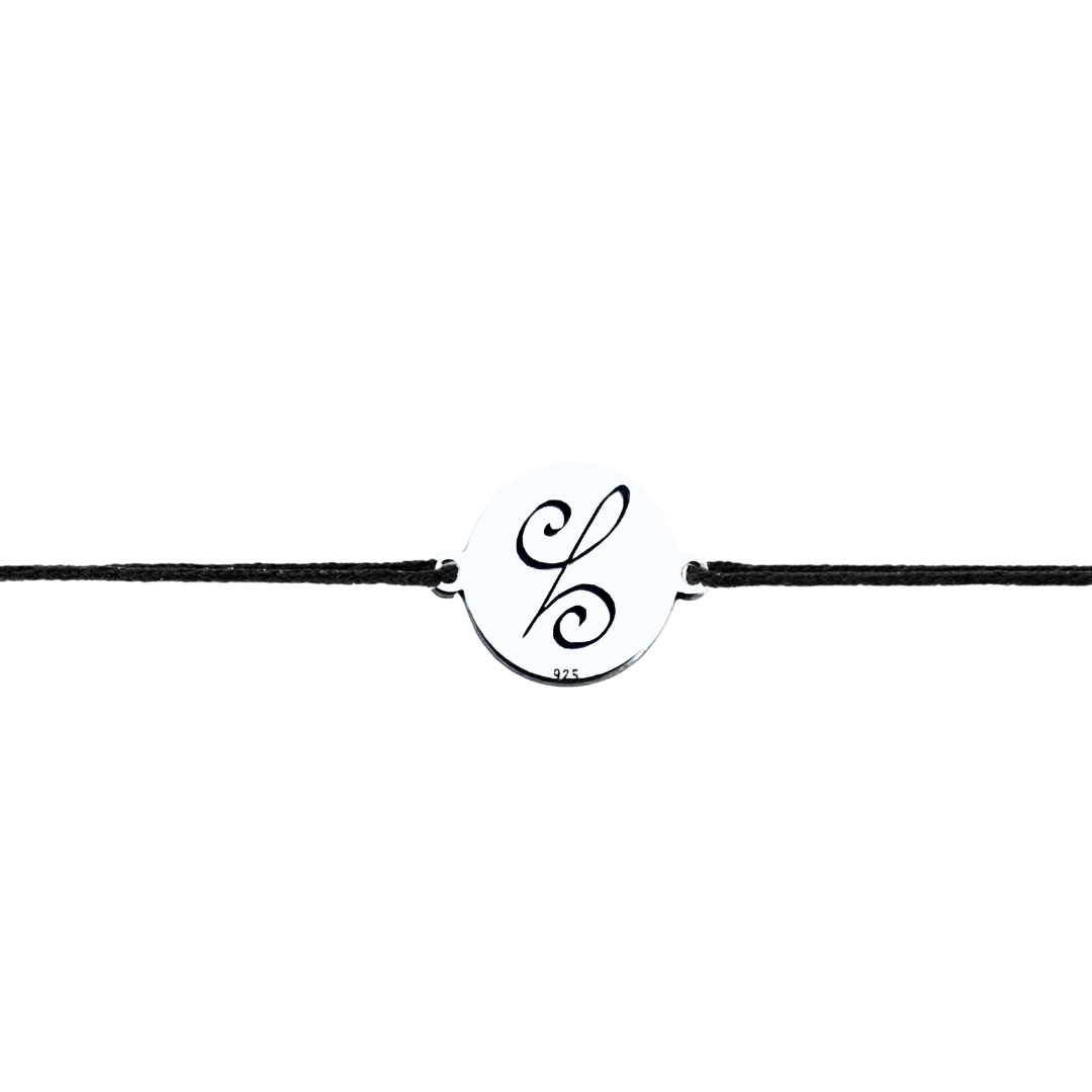 Bratara personalizata, banut argint Simbol Happiness [3]