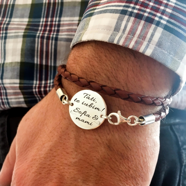 Bratari piele barbati personalizate - Personally ME [2]