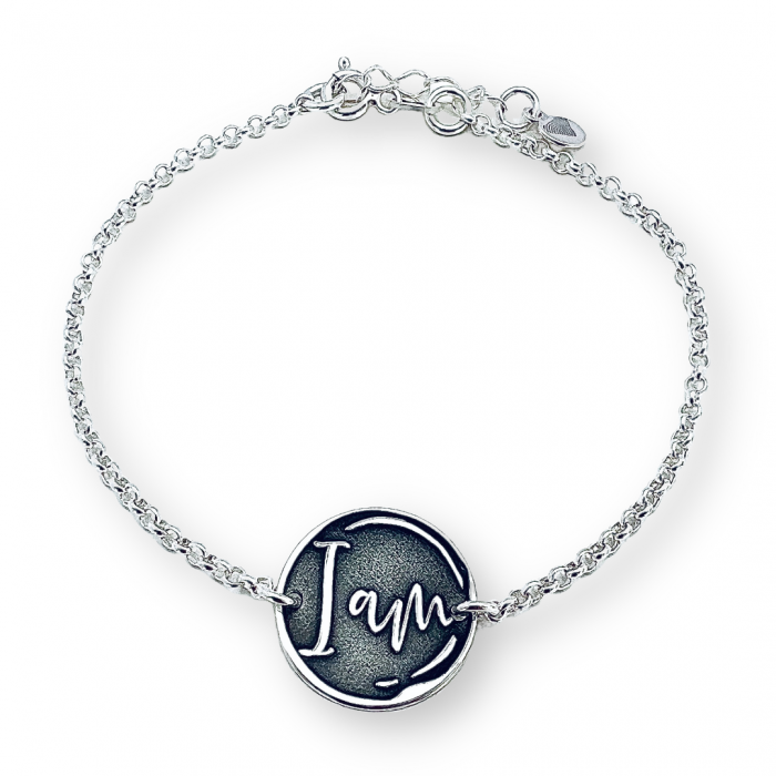 Bratara dama personalizata din argint - I Am [2]
