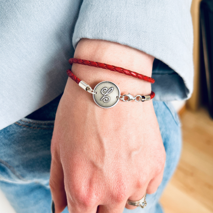 Bratara dama personalizata, din argint - Happiness [3]