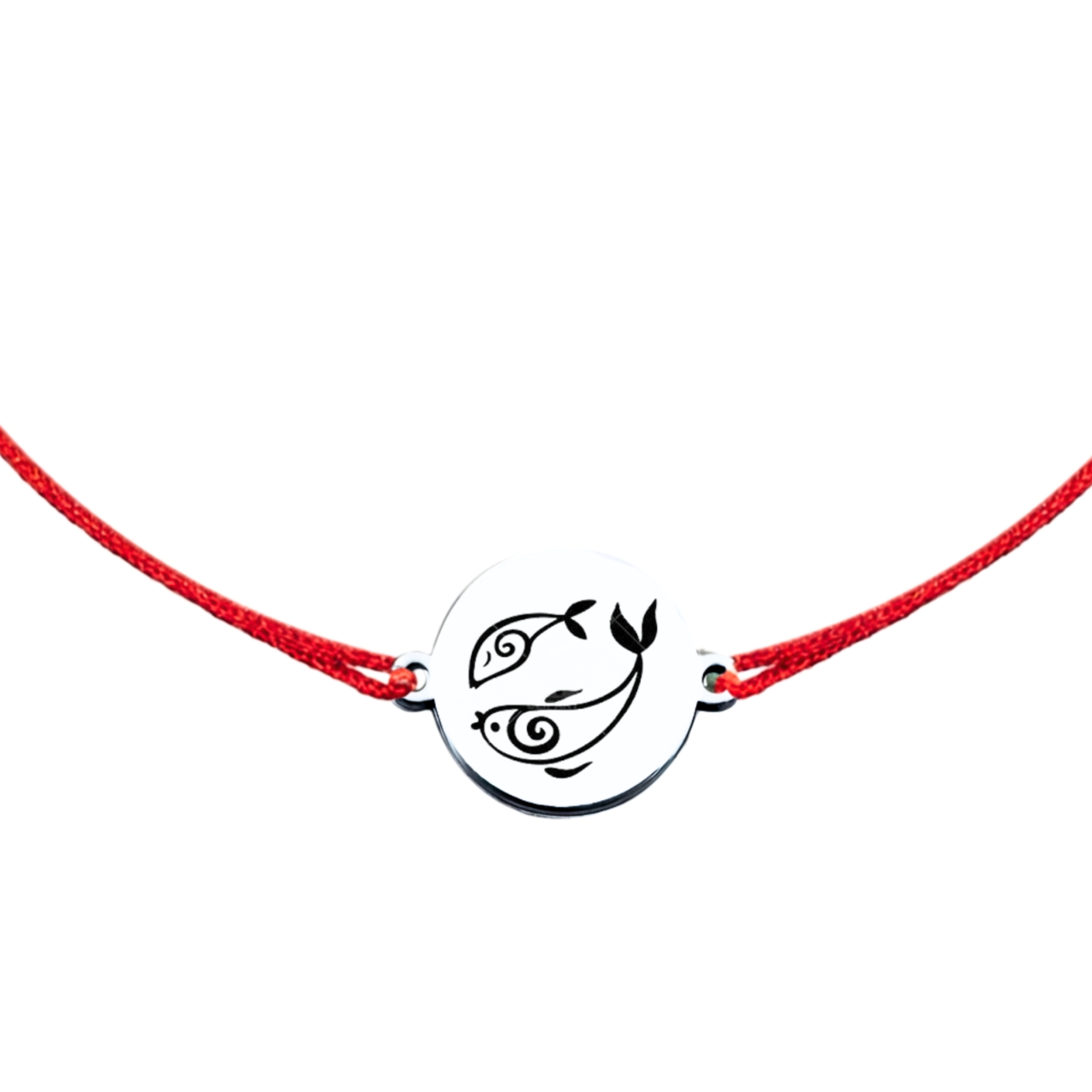 Bratara Zodie cu banut argint si snur reglabil - Zodia Pesti [2]