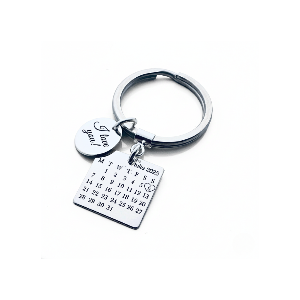 Brelocuri personalizate argint calendar I Love You - Personally ME [2]