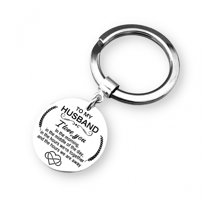 Breloc argint gravat Love You Daddy [2]