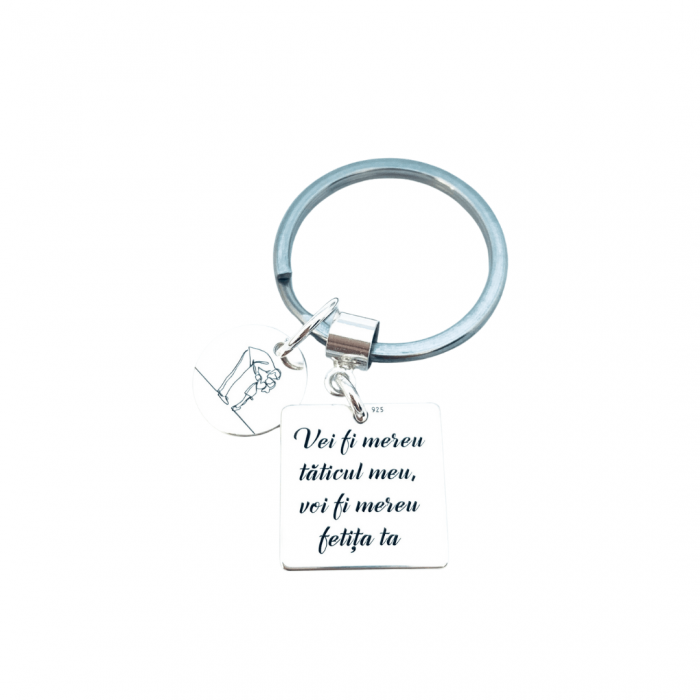 Breloc personalizat argint Un tatic iubit Personally ME [3]