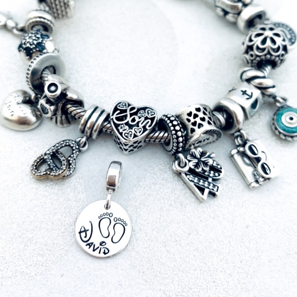 Charm argint personalizat argint bratara cadou nasa Blessed Godmother [5]