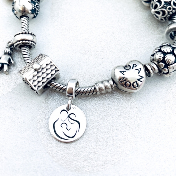 Charm argint personalizat argint bratara cadou nasa Blessed Godmother [6]