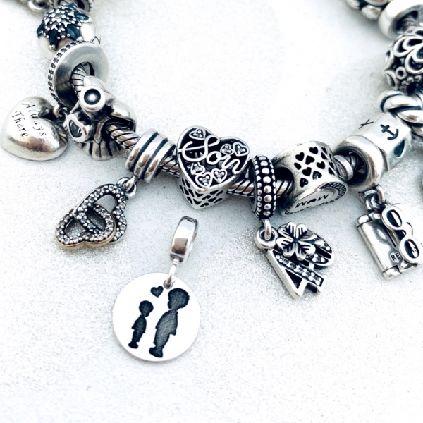 Charm argint personalizat argint bratara cadou nasa Blessed Godmother [4]