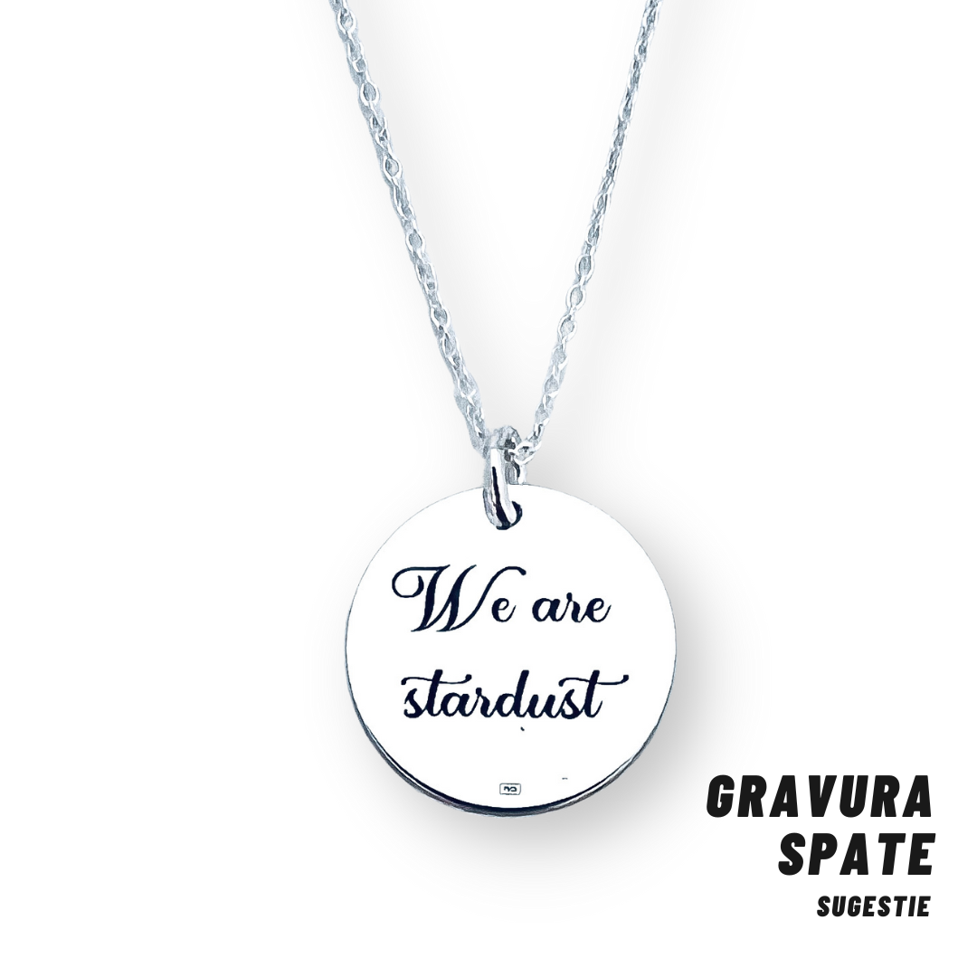 Colier argint asimetric gravat Constelatii cristal Swarovski Personally ME [4]