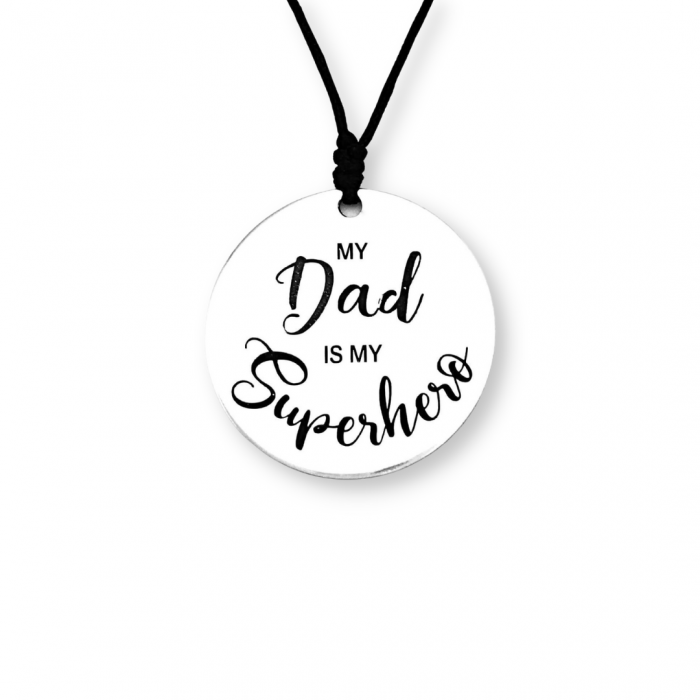 Colier barbati argint gravat Family Personally ME [2]