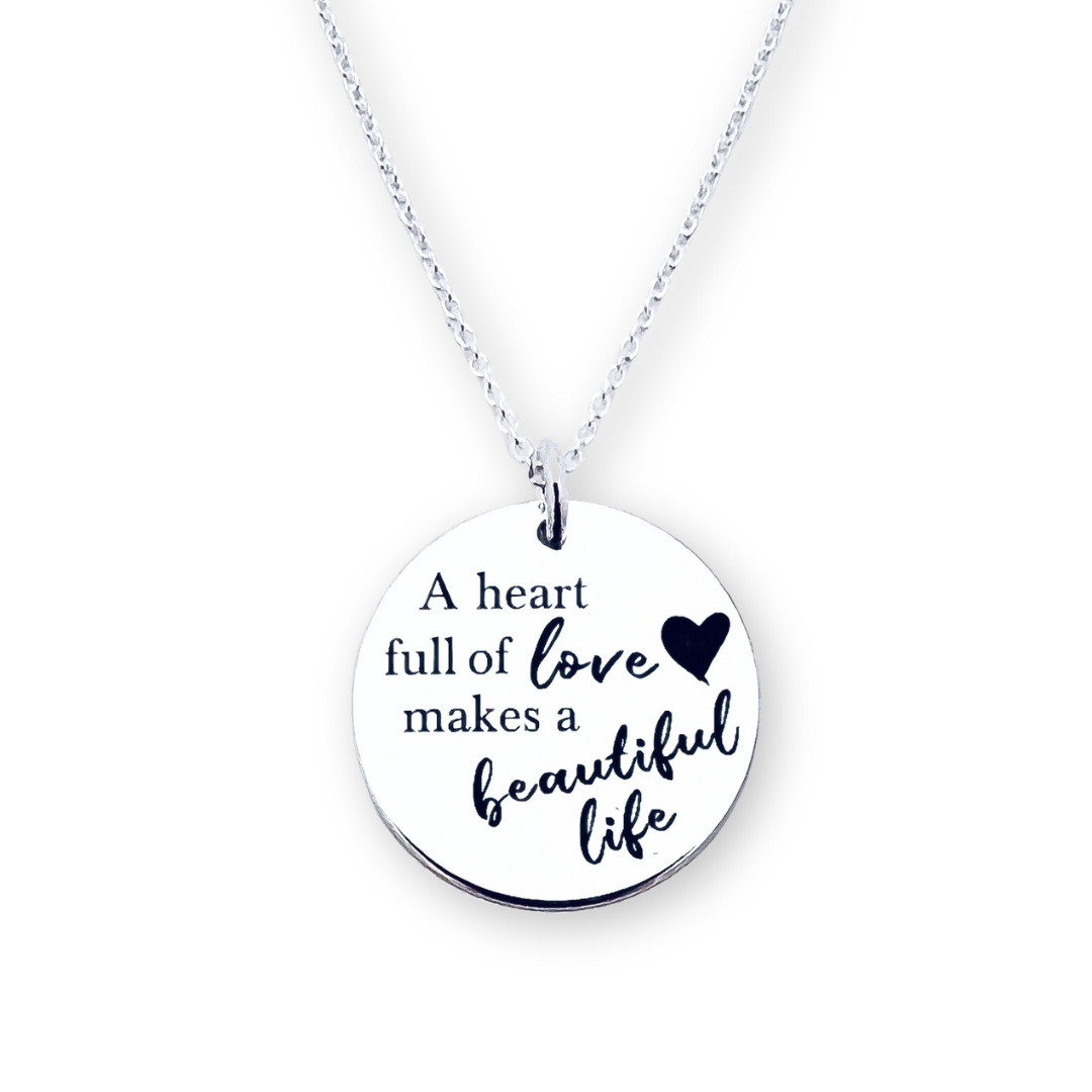 Colier argint personalizat - A Heart full of Love [2]