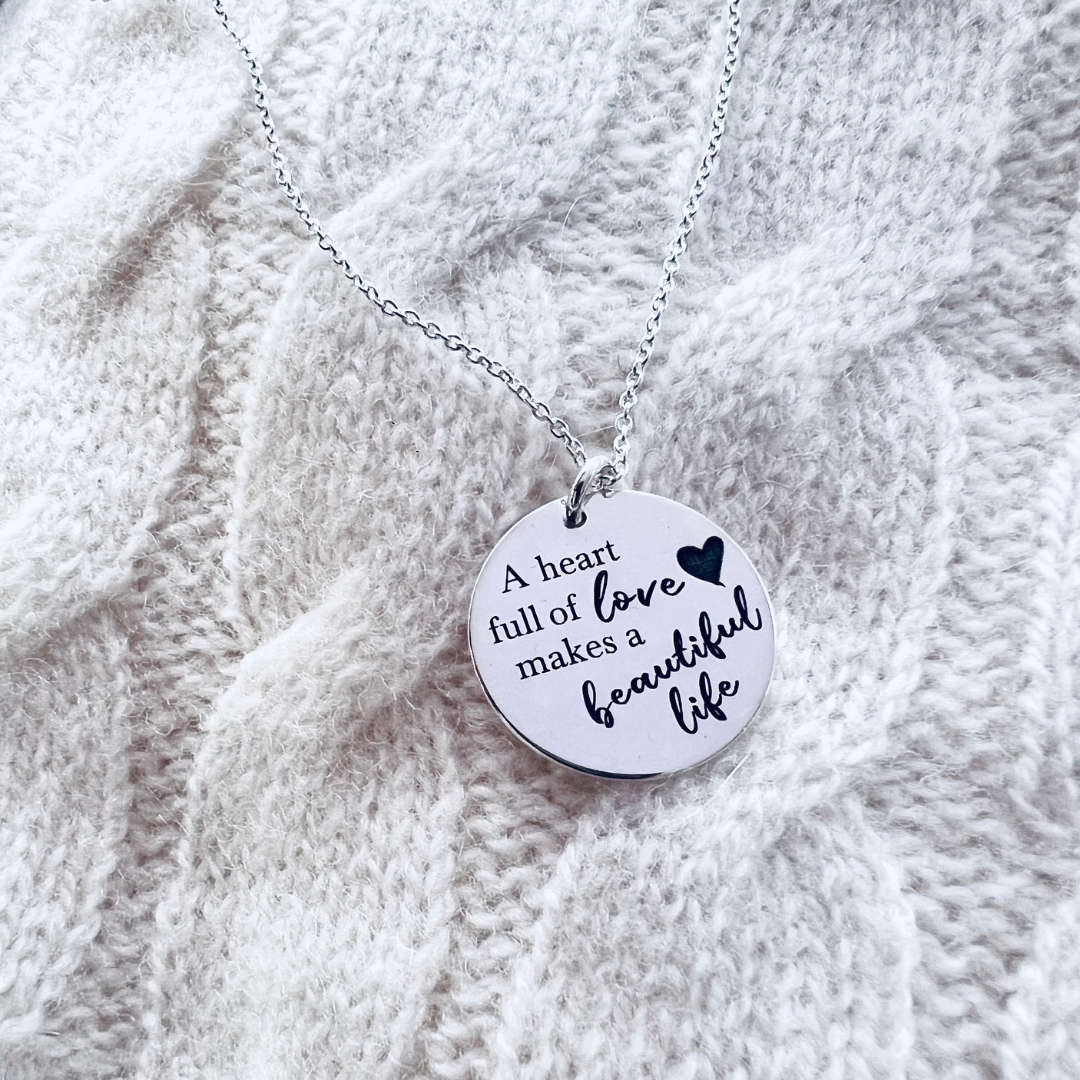 Colier argint personalizat - A Heart full of Love [3]