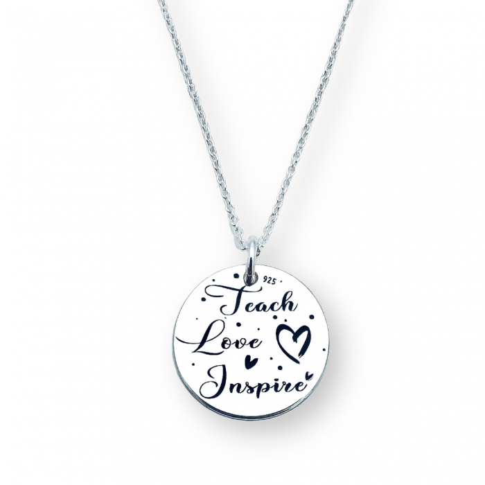 Colier argint personalizat - cadou doamna profesoara [2]