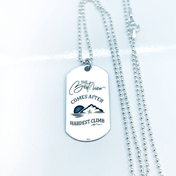 Colier placuta Army argint personalizat pentru barbati [2]