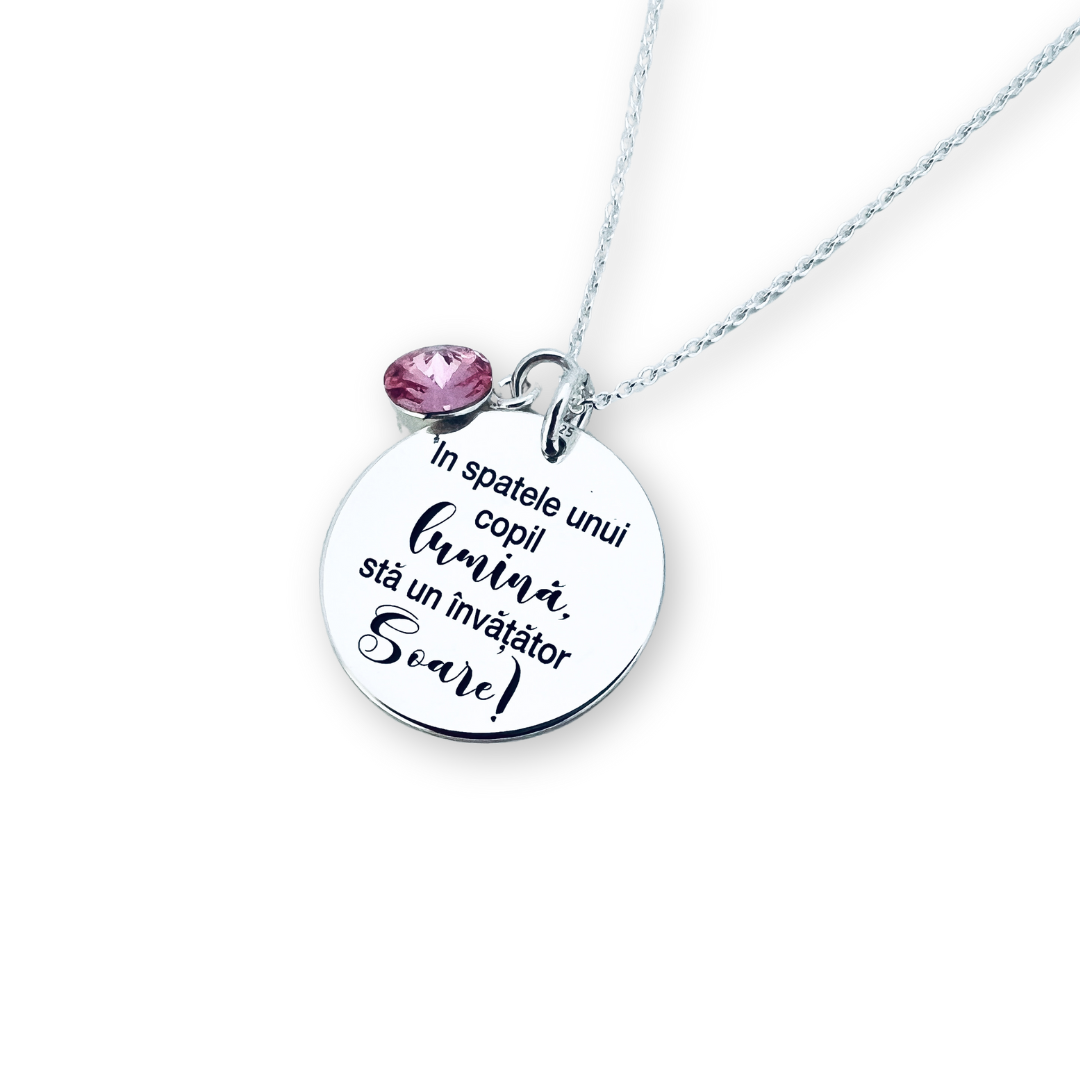 Colier argint personalizat - Invatator Soare [2]