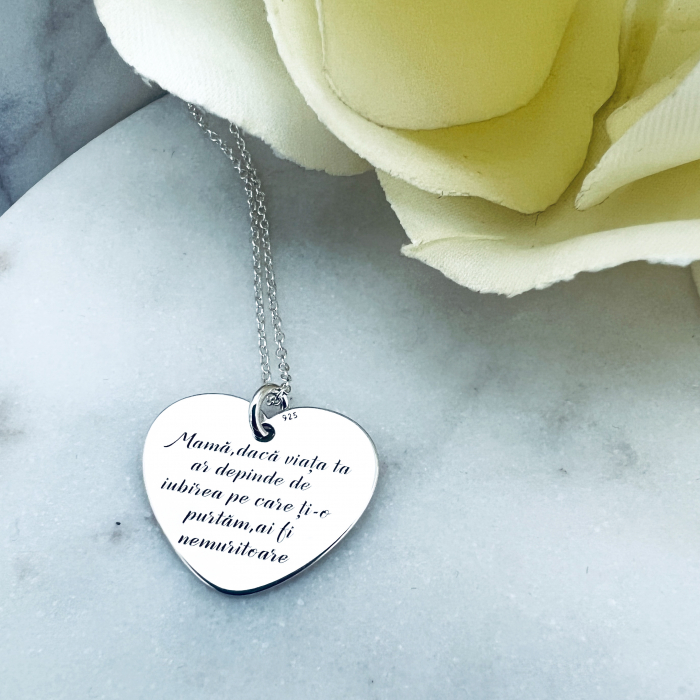 Lantisor Personalizat Argint - Cadou pentru Mama [2]